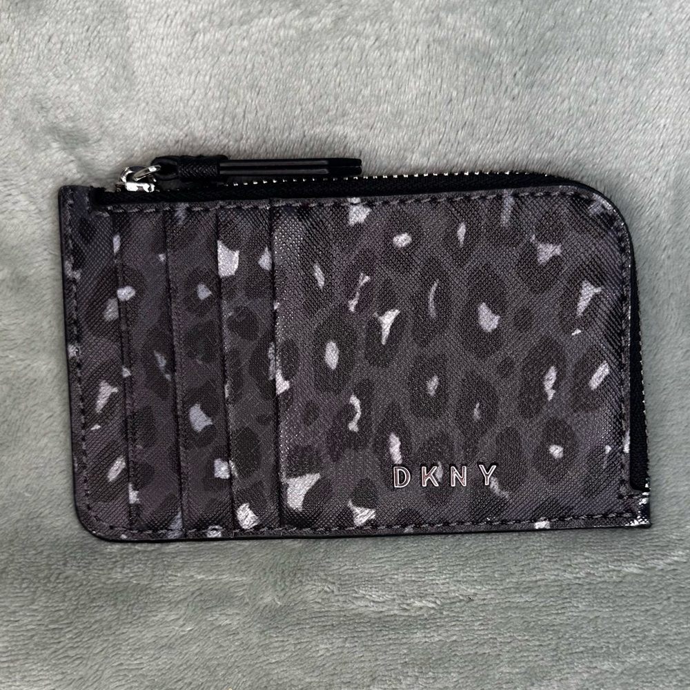 DKNY Leopard Print Card Holder